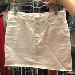 Paige White Denim Skirt